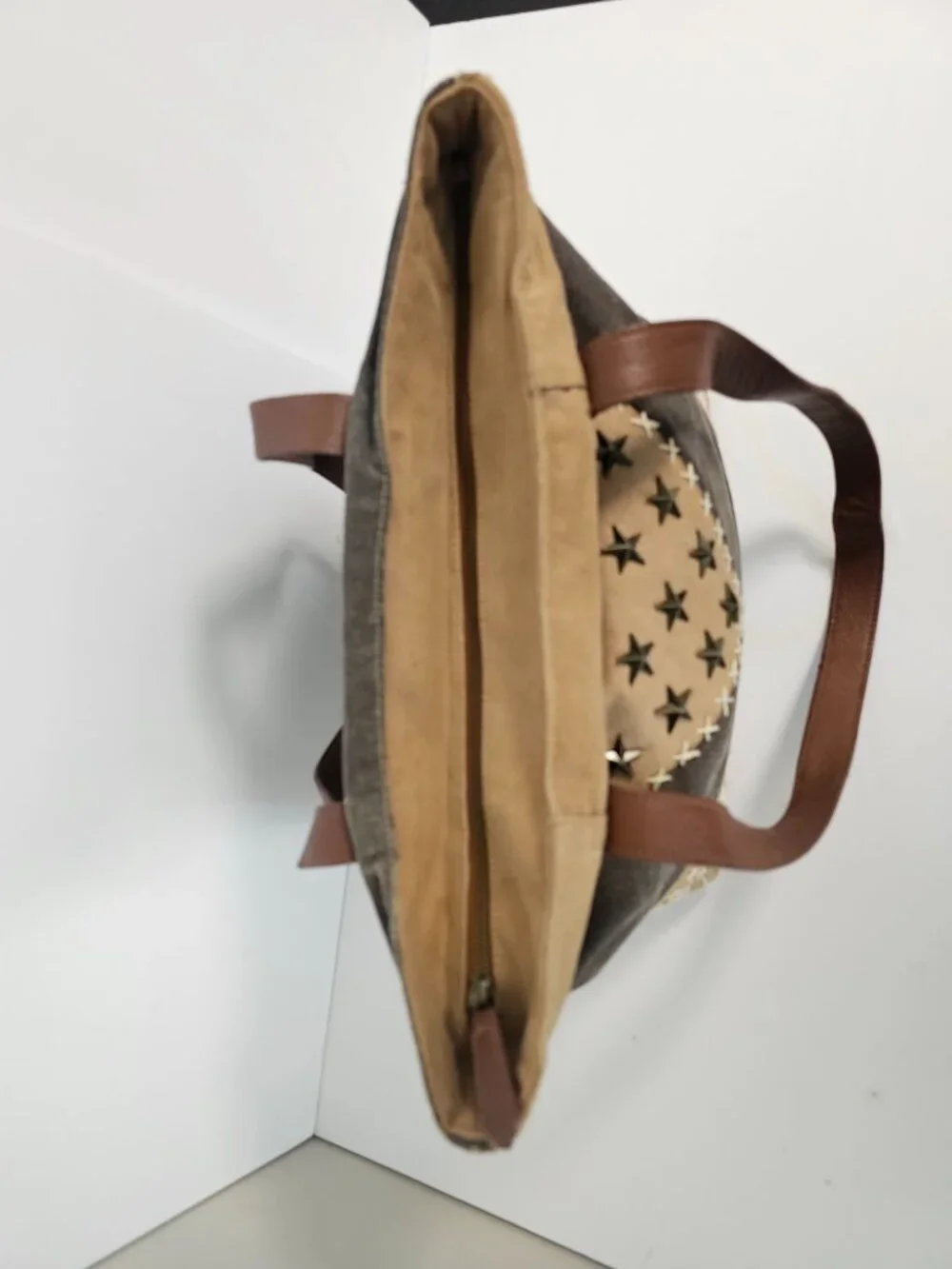 Bella Taylor Satchel Bag Canvas Brown Boho Grunge Loved
